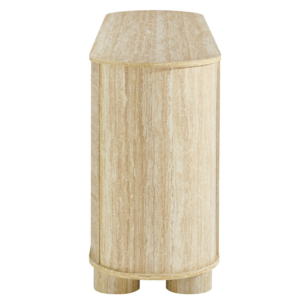 Overture 63Ó Oval Faux Travertine Sideboard by Modway | Sideboards | Modishstore - 3