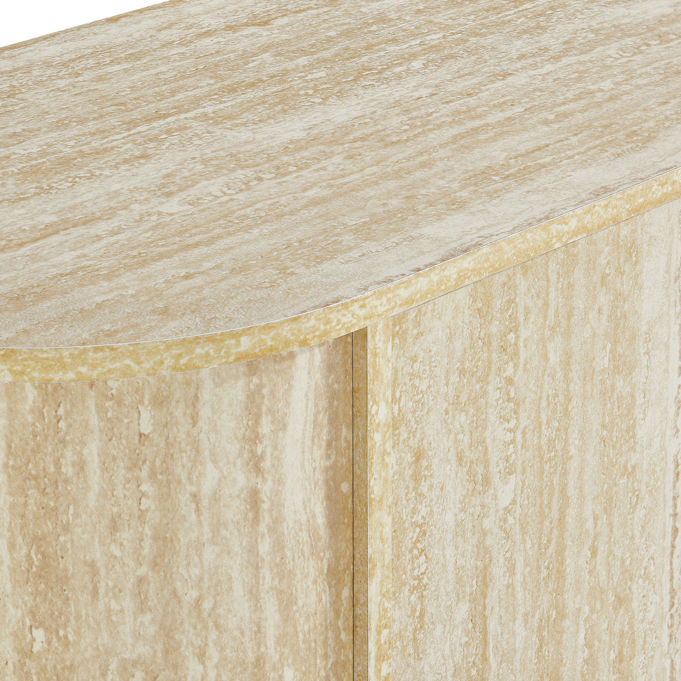 Overture 63Ó Oval Faux Travertine Sideboard by Modway | Sideboards | Modishstore - 6