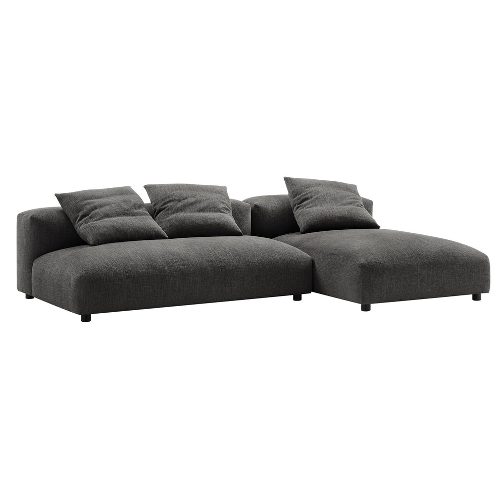 Solace 2-Piece Modular Upholstered Fabric Sectional Sofa With Chaise by Modway | Sofa Set | Modishstore - 2