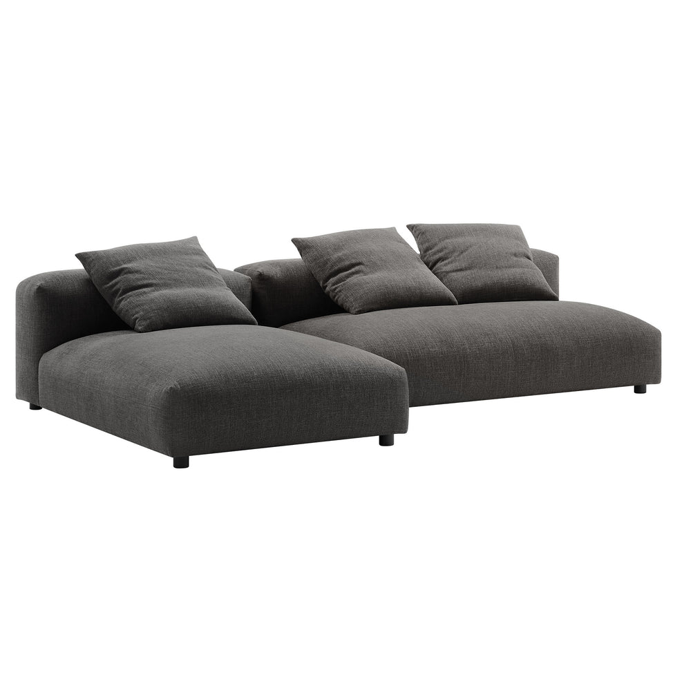 Solace 2-Piece Modular Upholstered Fabric Sectional Sofa With Chaise by Modway | Sofa Set | Modishstore - 3