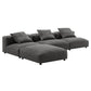 Solace 4-Piece Modular Upholstered Fabric Sectional Sofa by Modway | Sofa Set | Modishstore - 3