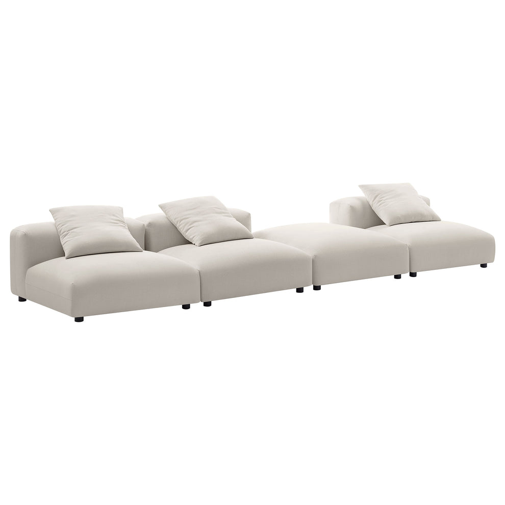 Solace 4-Piece Modular Upholstered Fabric Sectional Sofa by Modway | Sofa Set | Modishstore - 15