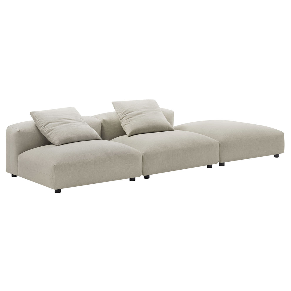 Solace 3-Piece Modular Upholstered Fabric Sectional Sofa by Modway | Sofa Set | Modishstore - 11