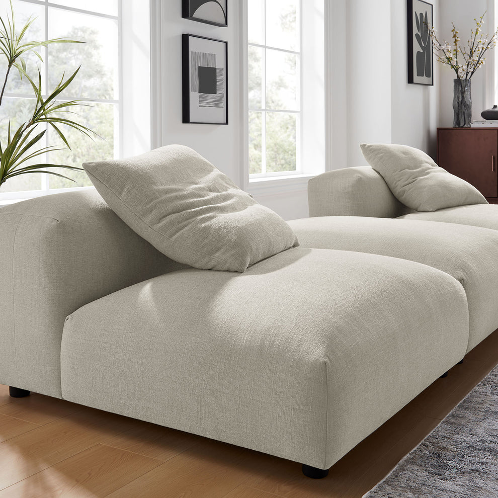 Solace 3-Piece Modular Upholstered Fabric Sectional Sofa by Modway | Sofa Set | Modishstore - 15