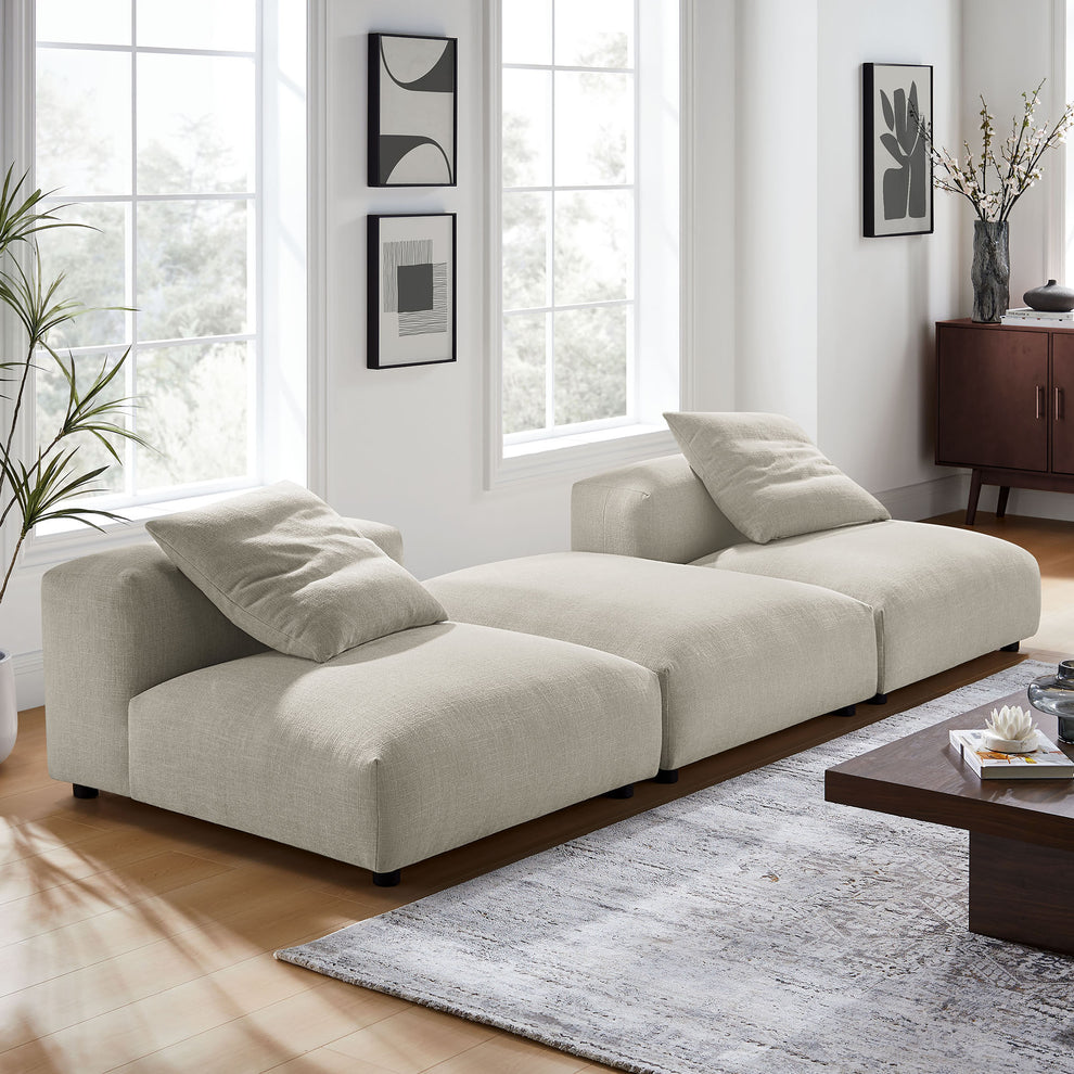 Solace 3-Piece Modular Upholstered Fabric Sectional Sofa by Modway | Sofa Set | Modishstore - 16
