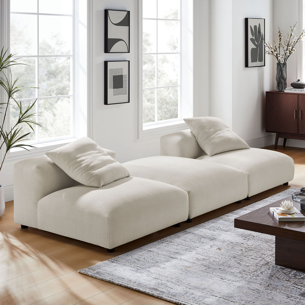 Solace 3-Piece Modular Upholstered Fabric Sectional Sofa by Modway | Sofa Set | Modishstore - 25