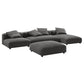 Solace 4-Piece Modular Upholstered Fabric Sectional Sofa With Ottoman by Modway | Sofa Set | Modishstore - 2