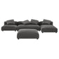 Solace 4-Piece Modular Upholstered Fabric Sectional Sofa With Ottoman by Modway | Sofa Set | Modishstore - 3