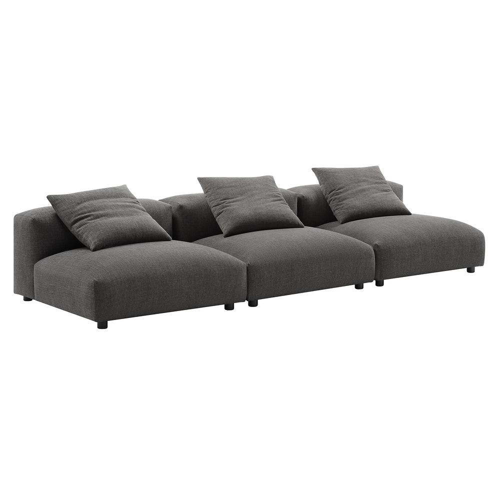 Solace 3-Piece Modular Upholstered Fabric Sofa by Modway | Sofa Set | Modishstore - 2
