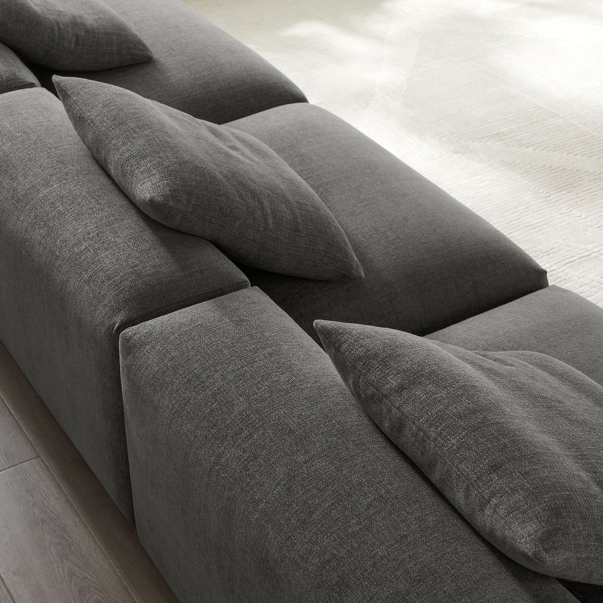 Solace 3-Piece Modular Upholstered Fabric Sofa by Modway | Sofa Set | Modishstore - 4