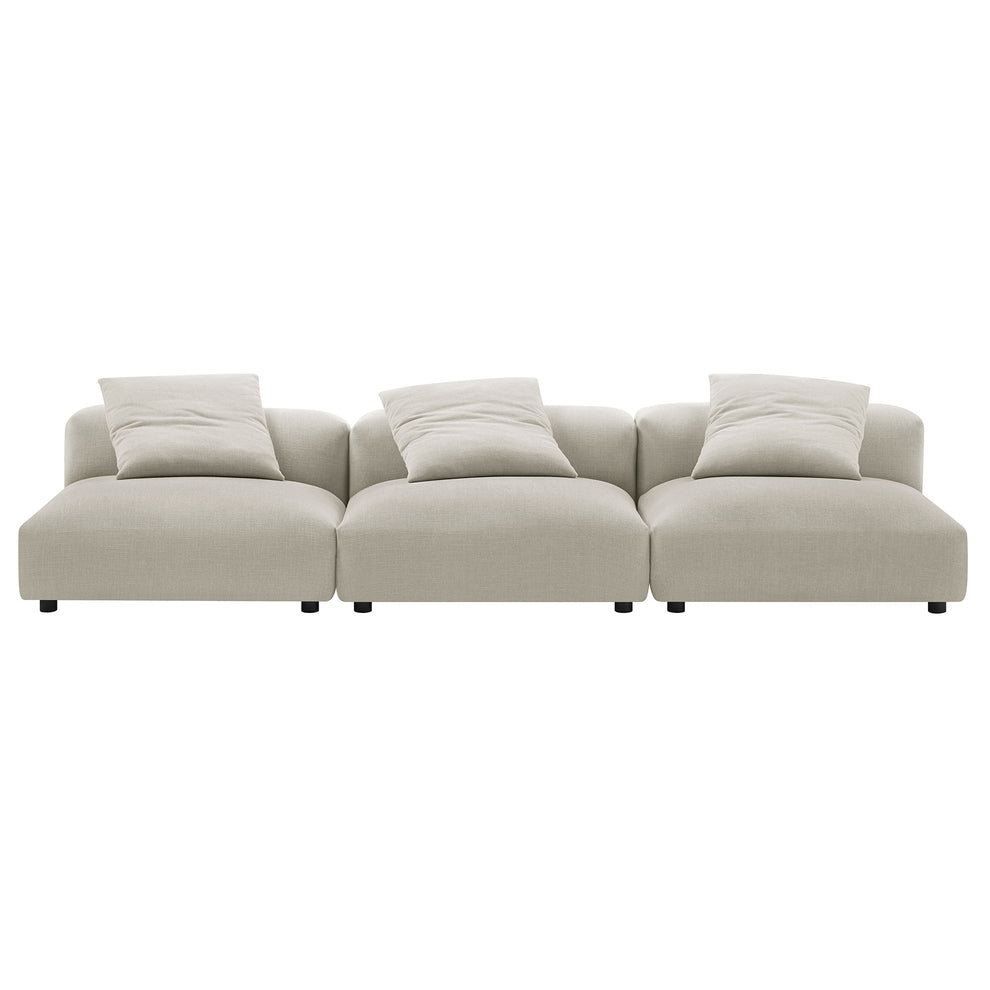 Solace 3-Piece Modular Upholstered Fabric Sofa by Modway | Sofa Set | Modishstore - 7