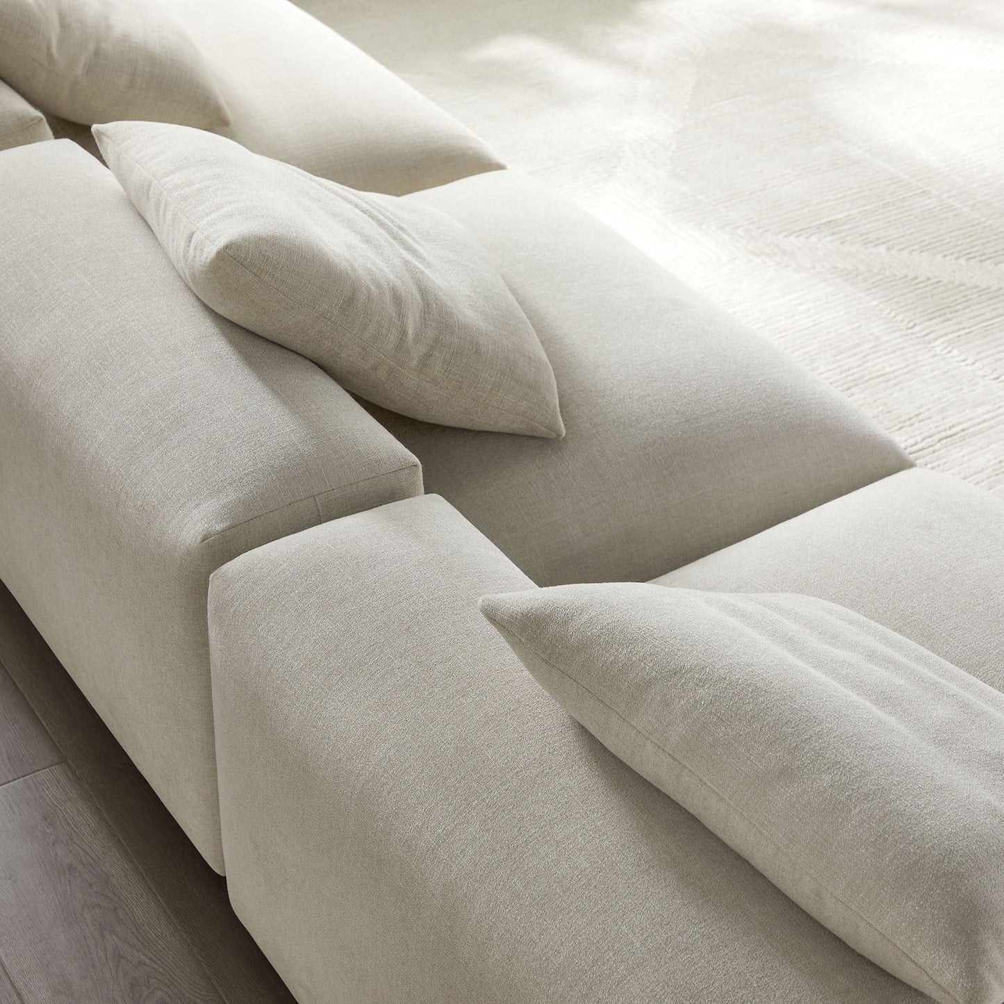 Solace 3-Piece Modular Upholstered Fabric Sofa by Modway | Sofa Set | Modishstore - 8