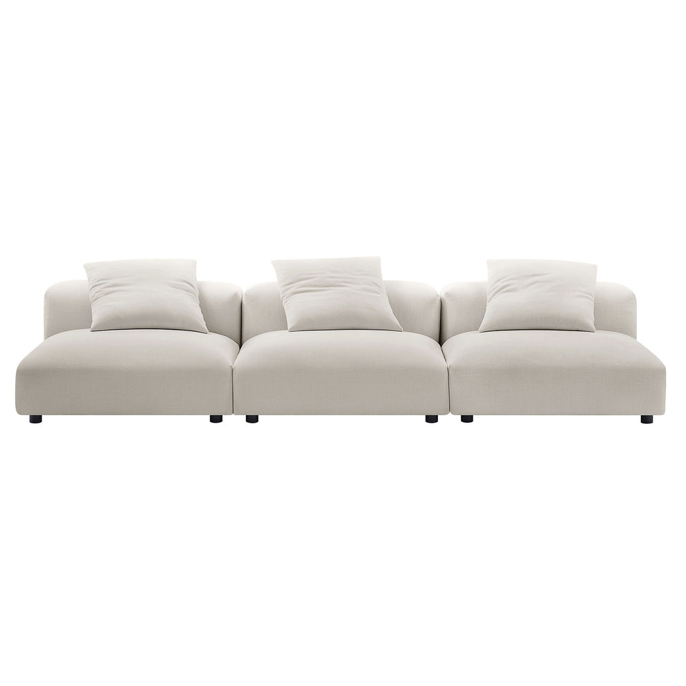 Solace 3-Piece Modular Upholstered Fabric Sofa by Modway | Sofa Set | Modishstore - 12