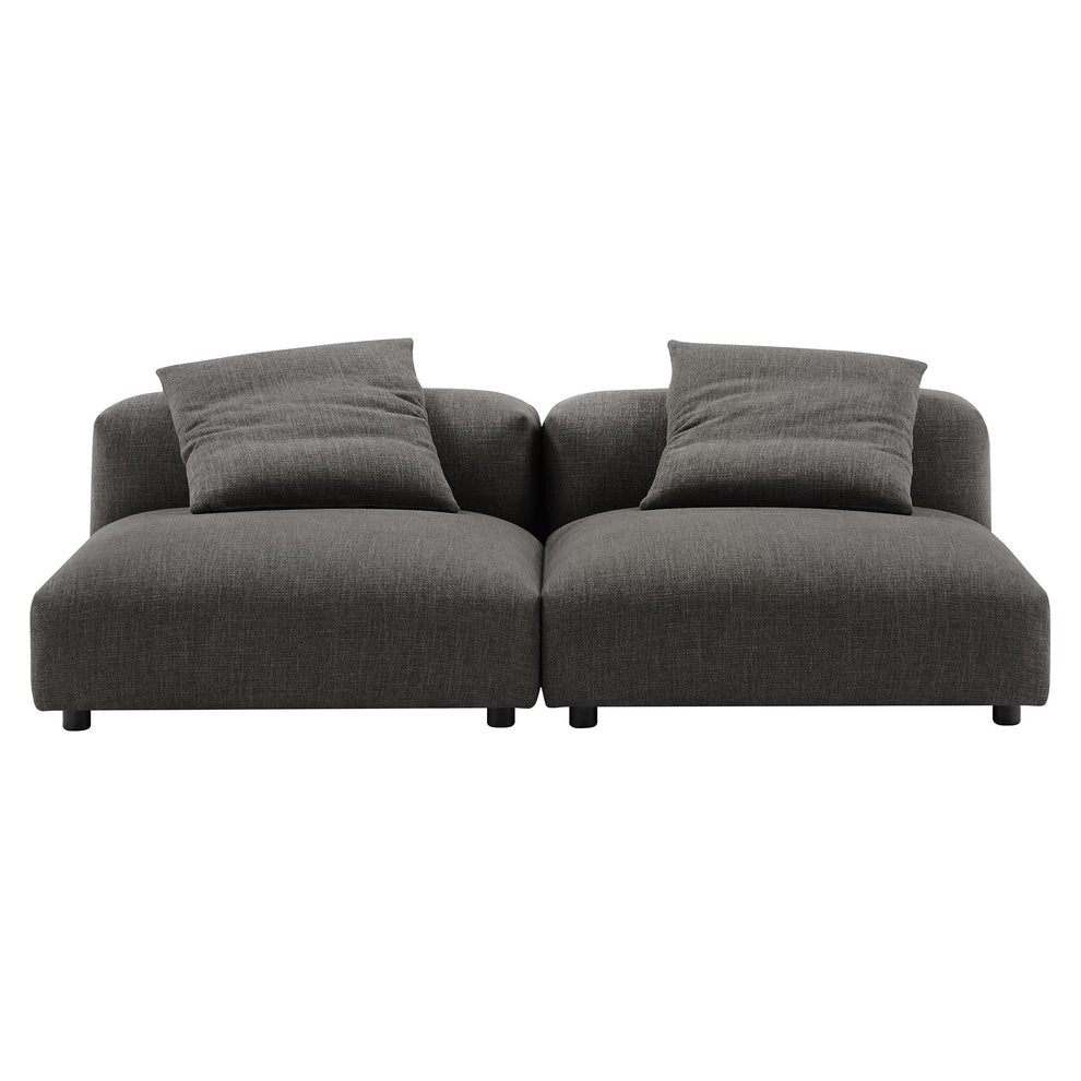 Solace 2-Piece Modular Upholstered Fabric Sofa by Modway | Sofa Set | Modishstore - 3