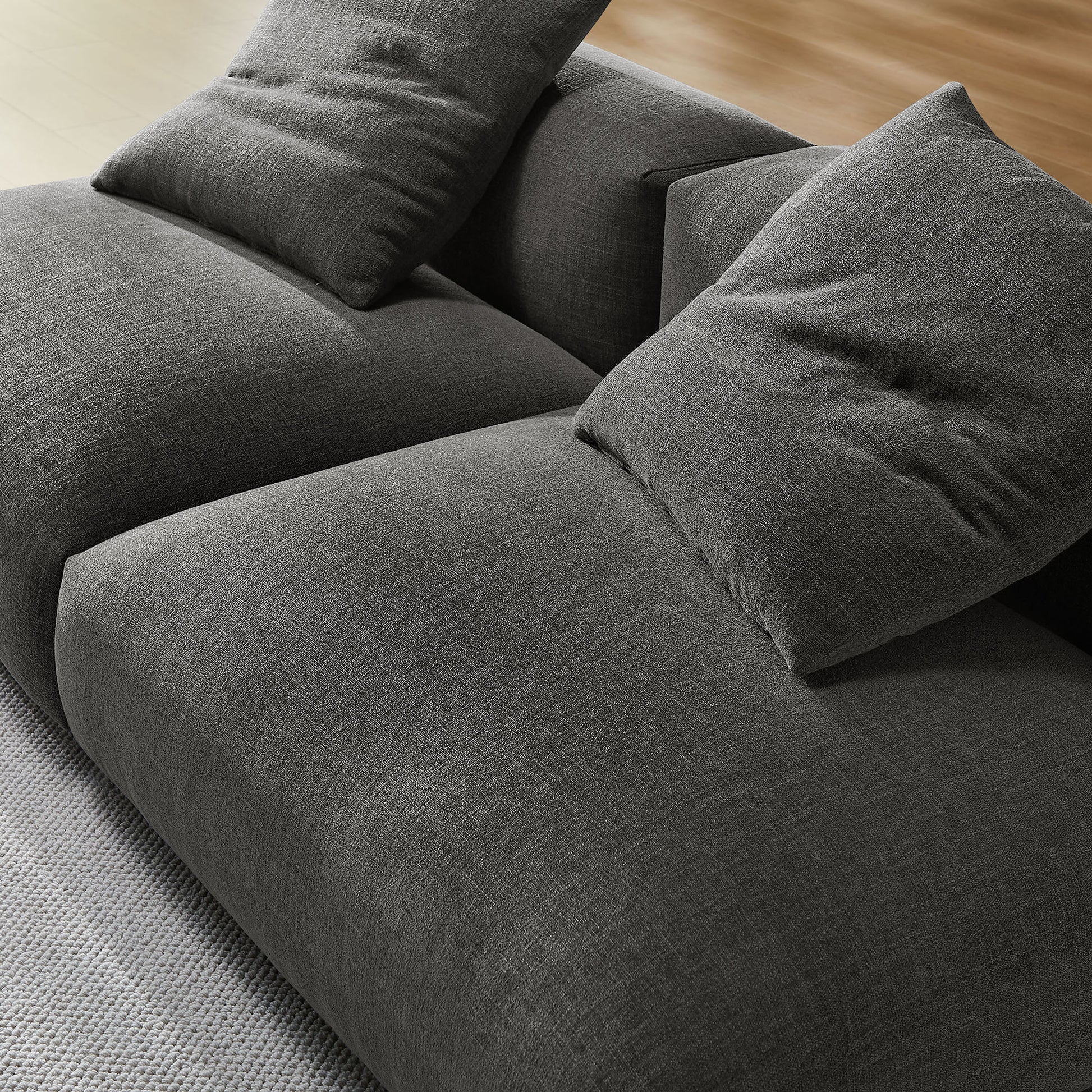 Solace 2-Piece Modular Upholstered Fabric Sofa by Modway | Sofa Set | Modishstore - 4