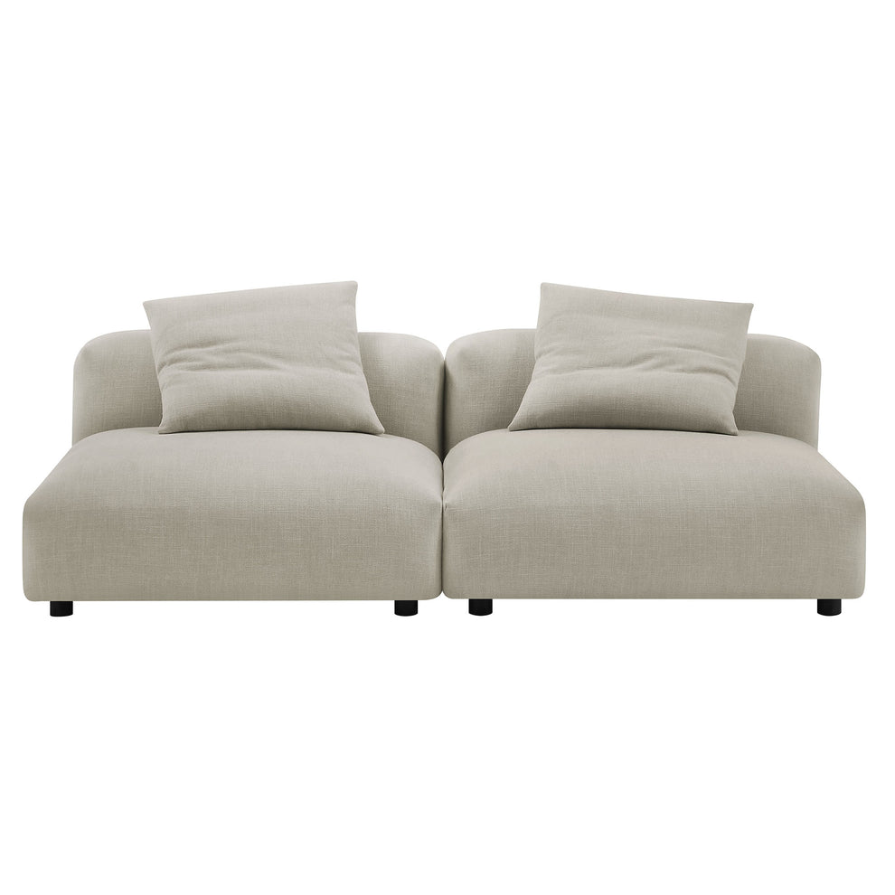 Solace 2-Piece Modular Upholstered Fabric Sofa by Modway | Sofa Set | Modishstore - 7