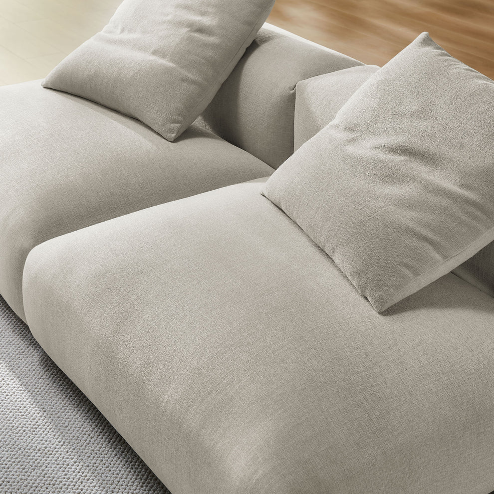 Solace 2-Piece Modular Upholstered Fabric Sofa by Modway | Sofa Set | Modishstore - 8