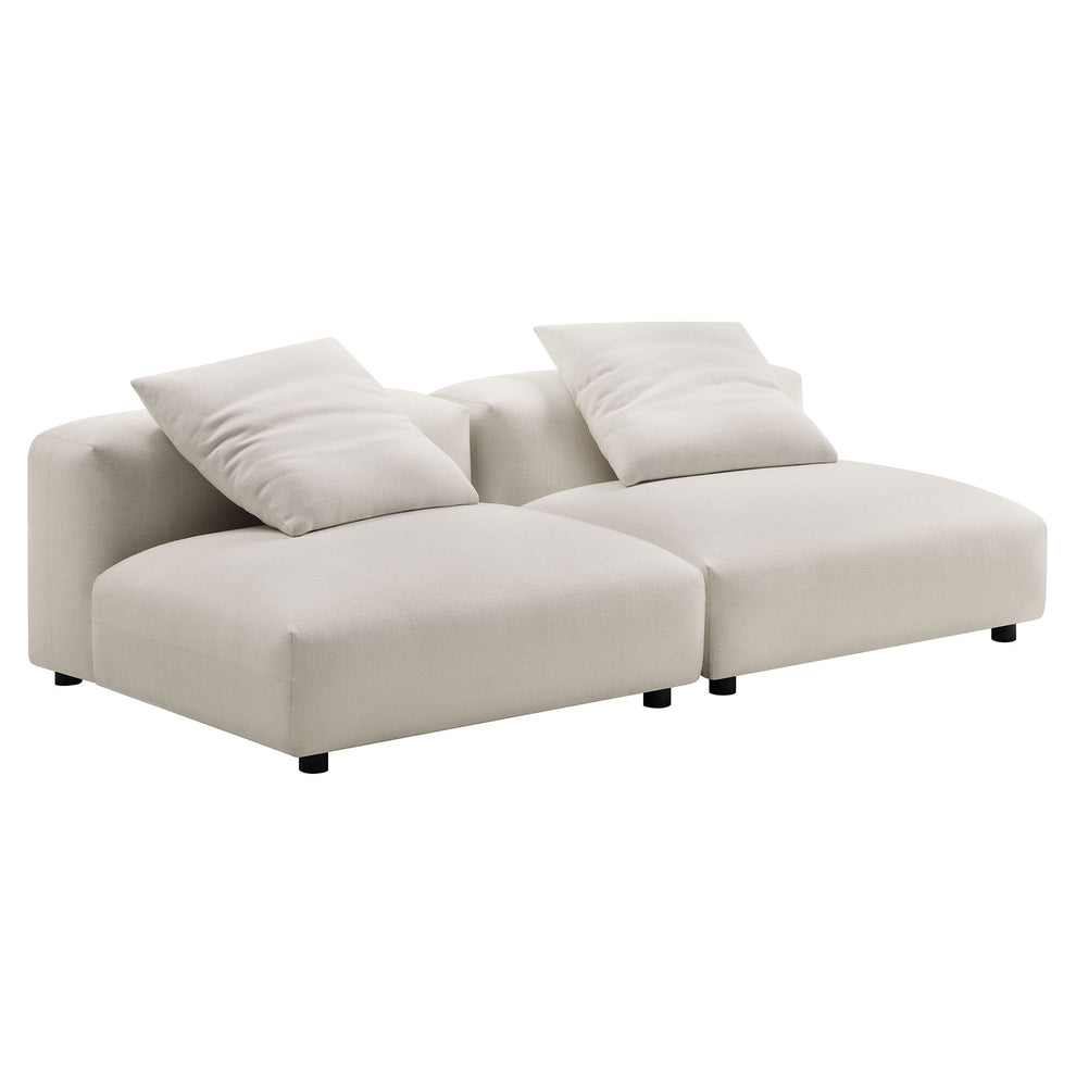 Solace 2-Piece Modular Upholstered Fabric Sofa by Modway | Sofa Set | Modishstore - 11