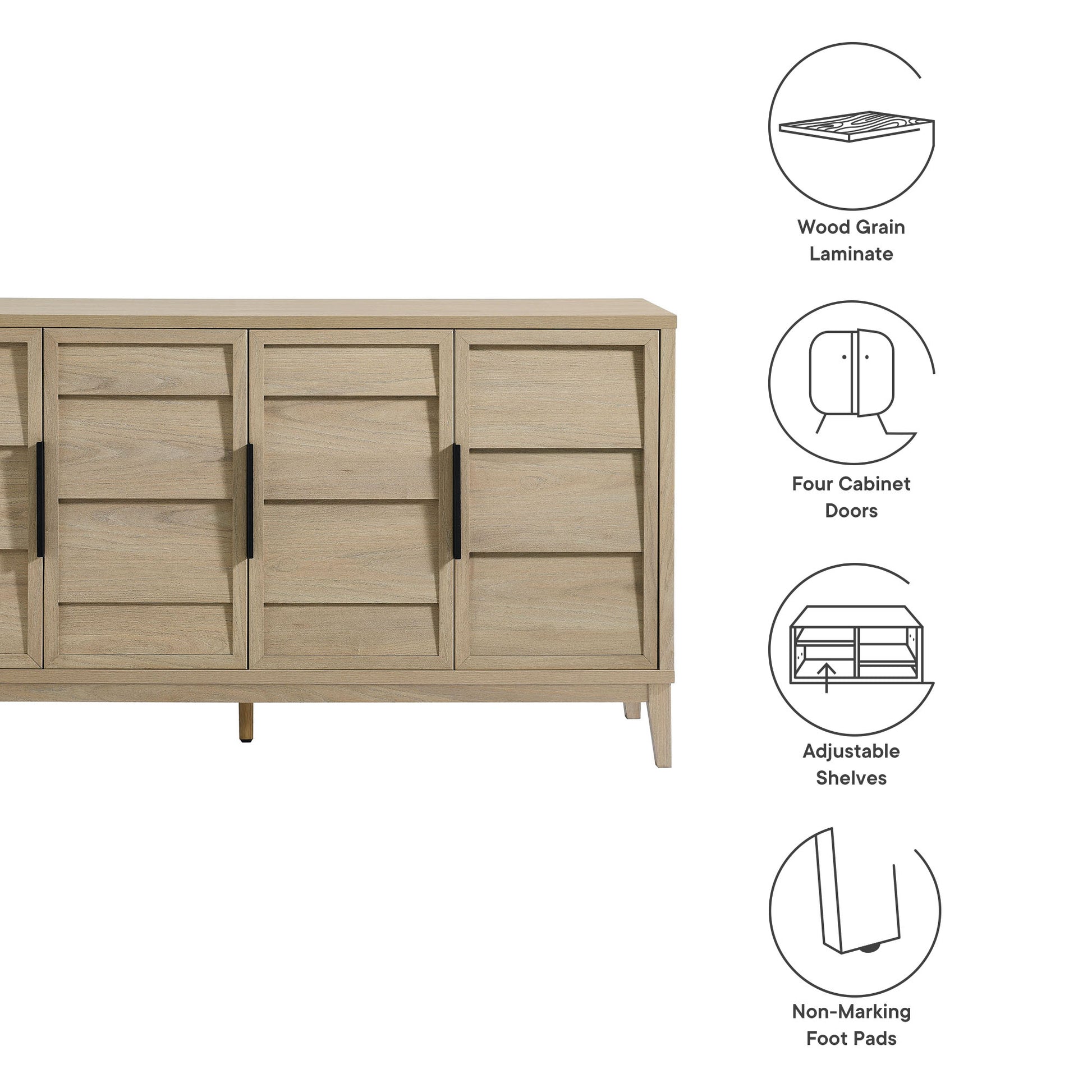 Sinya 4-Door Sideboard by Modway | Sideboards | Modishstore - 9