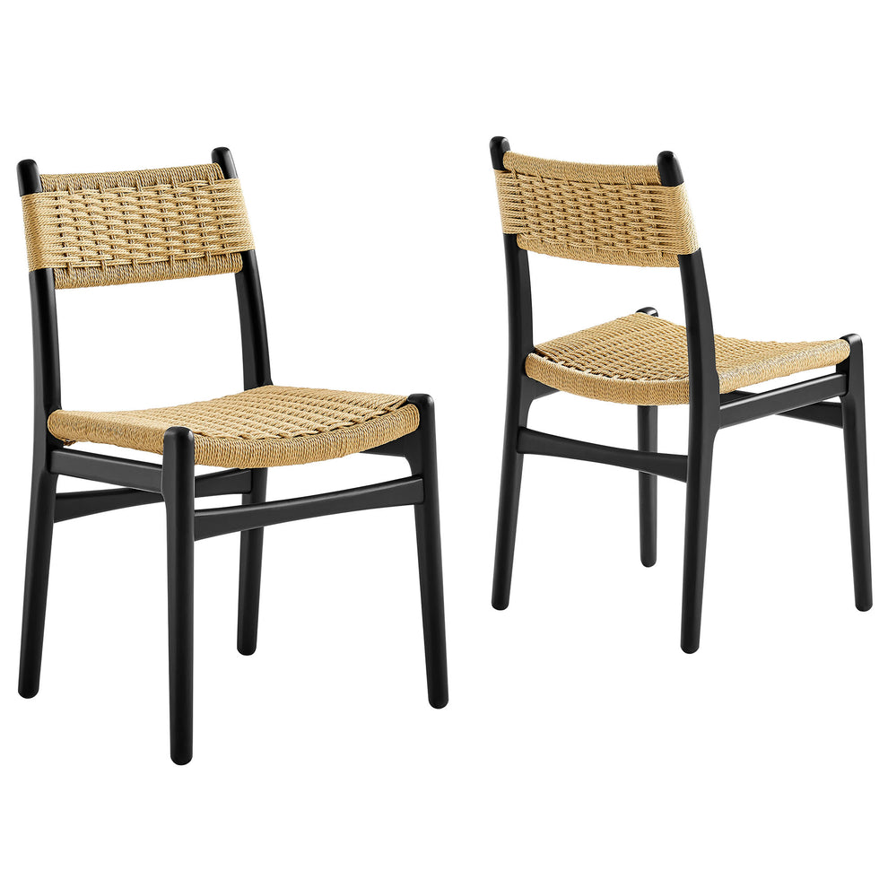 Wynn Rope and Wood Dining Side Chairs Set of 2 by Modway | Dining Chairs | Modishstore - 2