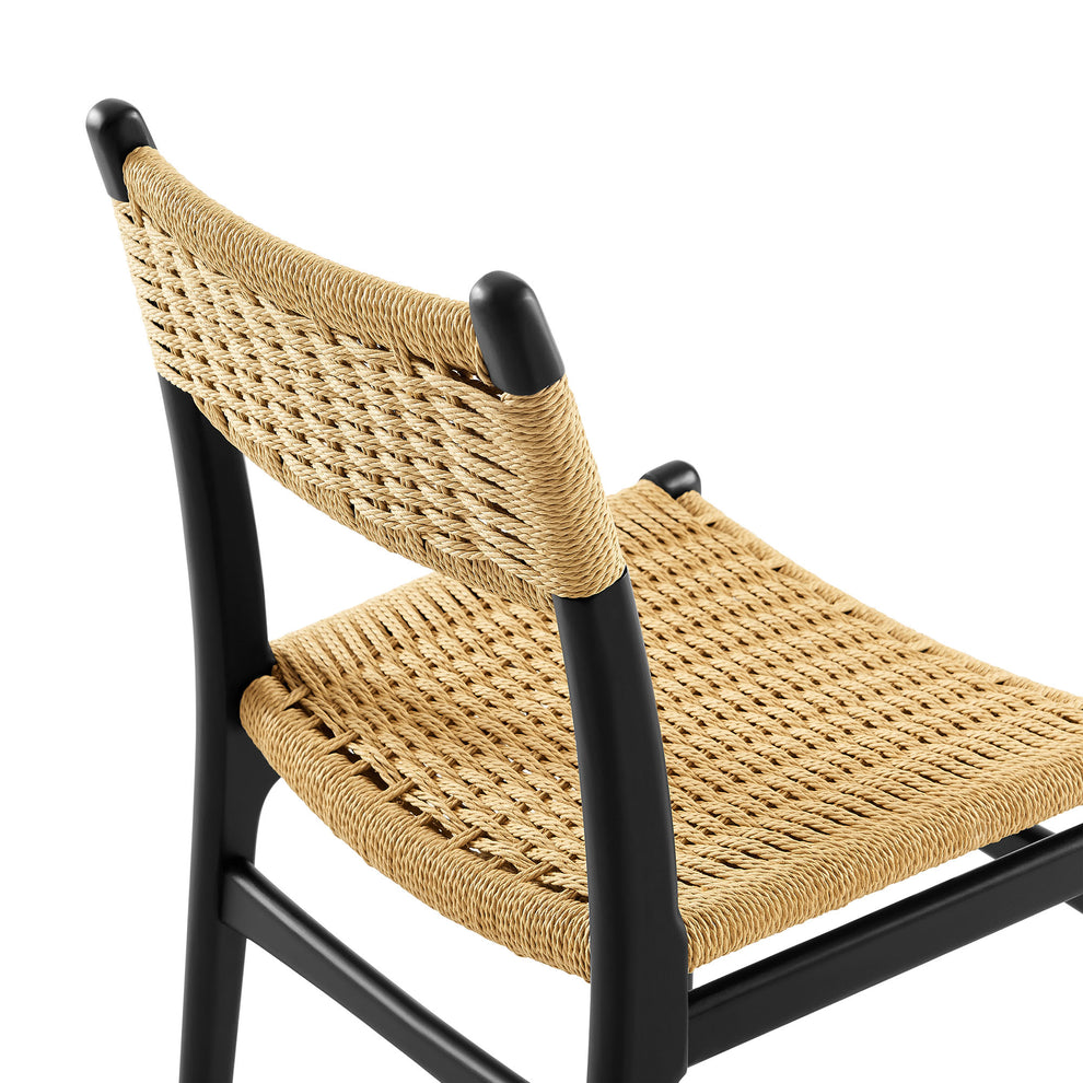 Wynn Rope and Wood Dining Side Chairs Set of 2 by Modway | Dining Chairs | Modishstore - 8