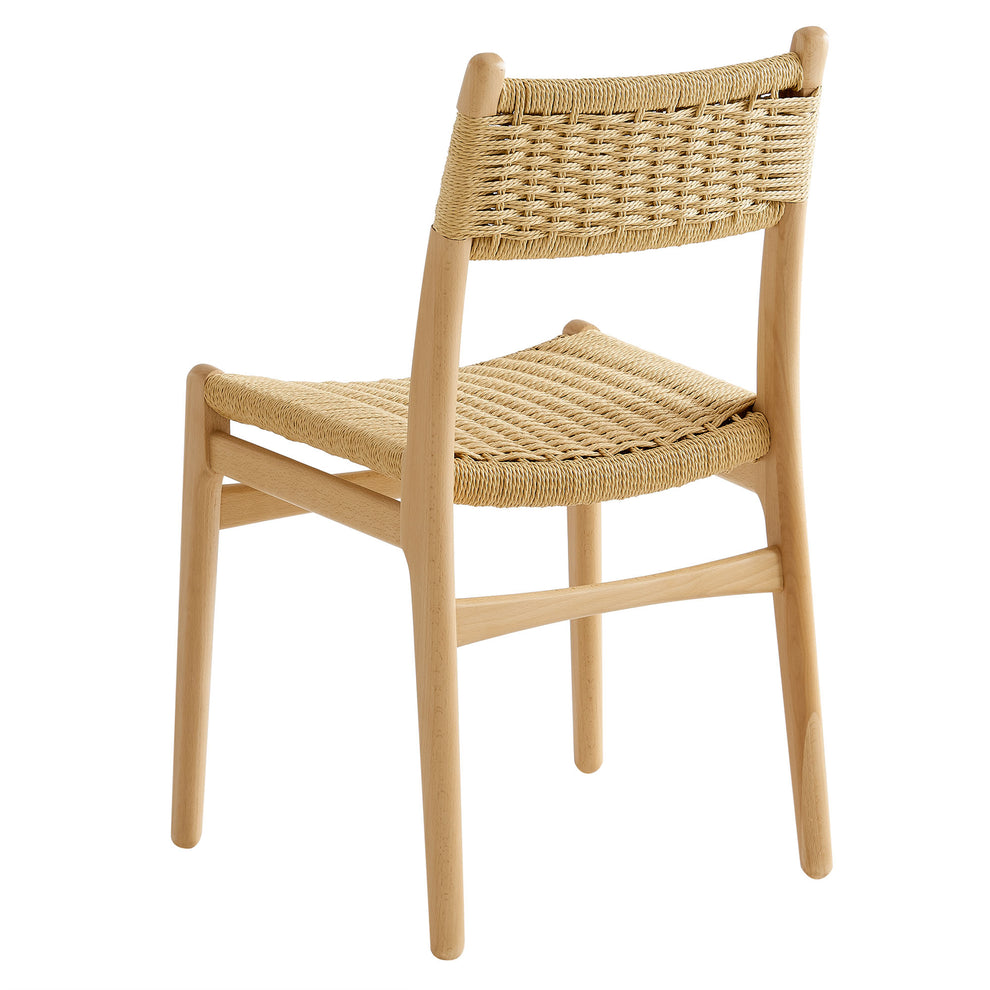 Wynn Rope and Wood Dining Side Chairs Set of 2 by Modway | Dining Chairs | Modishstore - 15