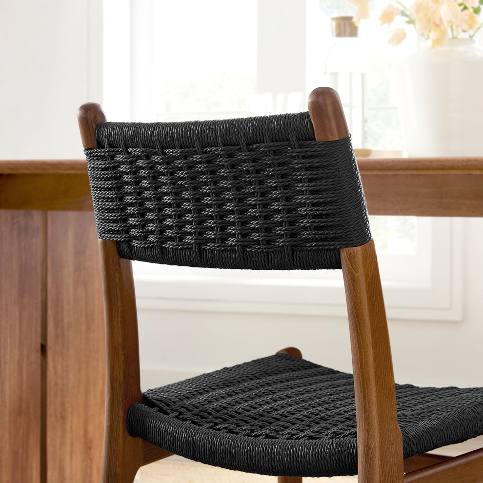 Wynn Rope and Wood Dining Side Chairs Set of 2 by Modway | Dining Chairs | Modishstore - 30