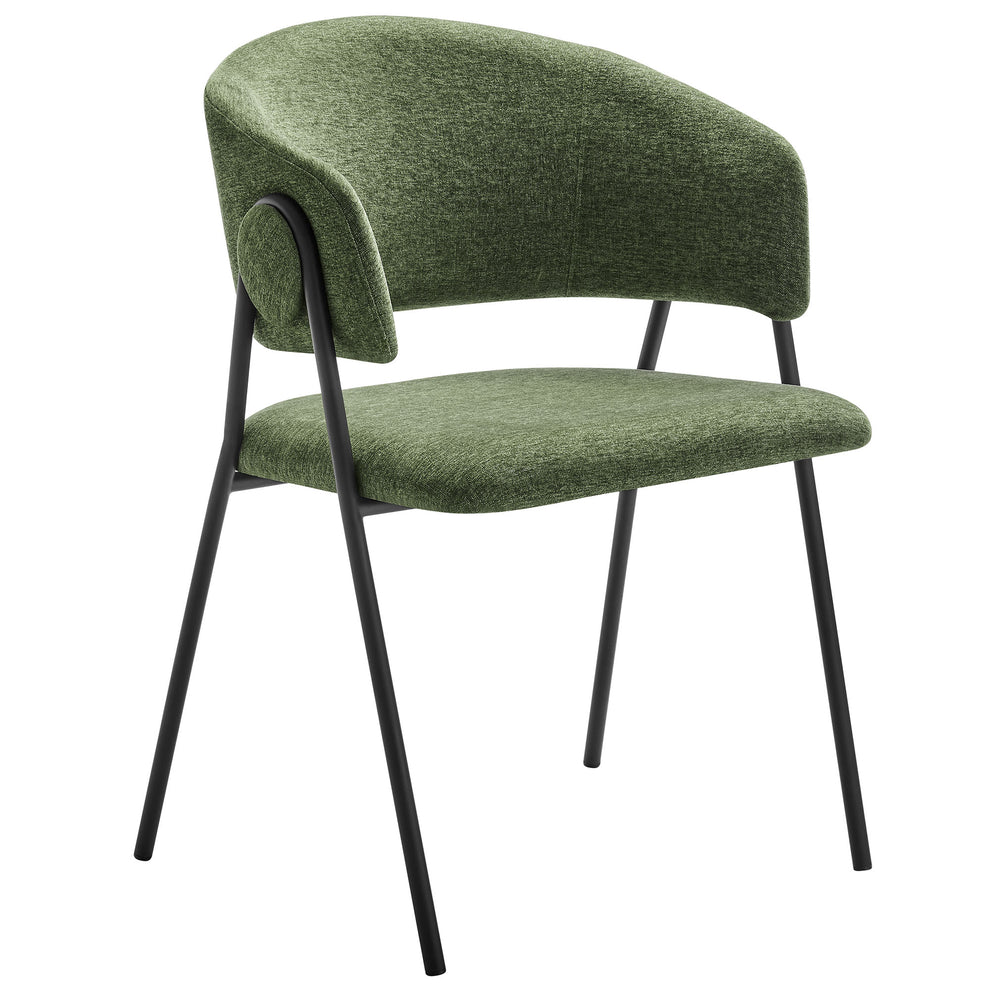 Nella Upholstered Heathered Chenille Dining Chairs Set of 2 by Modway | Dining Chairs | Modishstore - 3