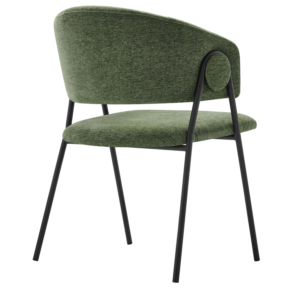 Nella Upholstered Heathered Chenille Dining Chairs Set of 2 by Modway | Dining Chairs | Modishstore - 5