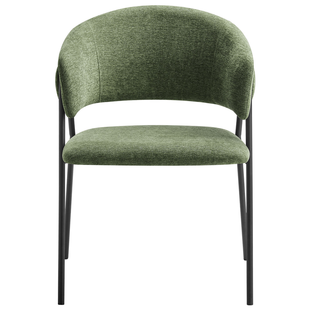 Nella Upholstered Heathered Chenille Dining Chairs Set of 2 by Modway | Dining Chairs | Modishstore - 6