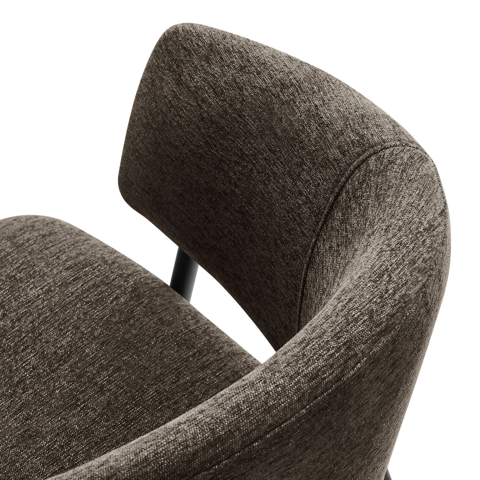 Nella Upholstered Heathered Chenille Dining Chairs Set of 2 by Modway | Dining Chairs | Modishstore - 16