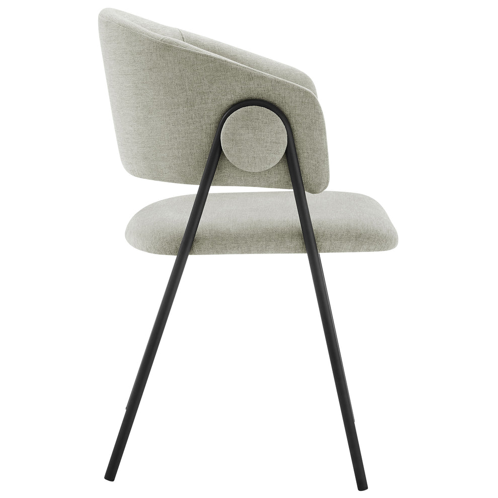 Nella Upholstered Heathered Chenille Dining Chairs Set of 2 by Modway | Dining Chairs | Modishstore - 23