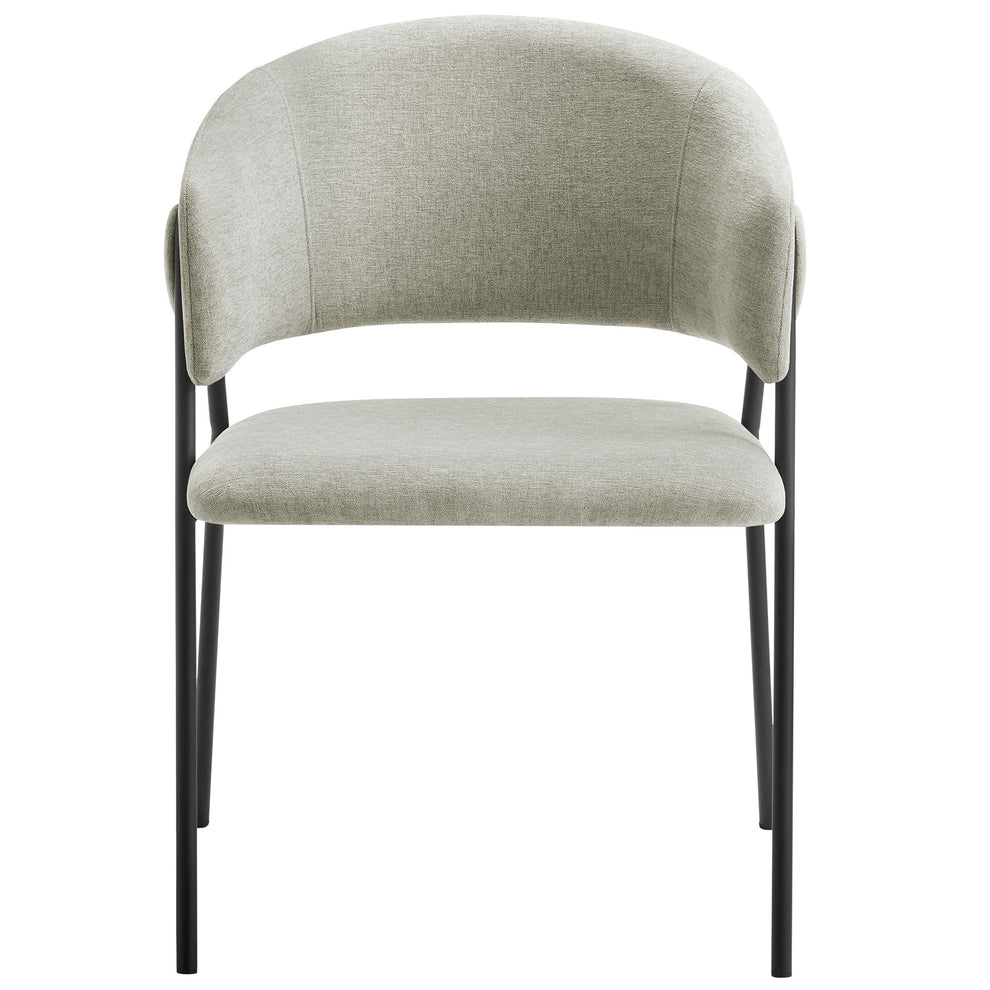 Nella Upholstered Heathered Chenille Dining Chairs Set of 2 by Modway | Dining Chairs | Modishstore - 25