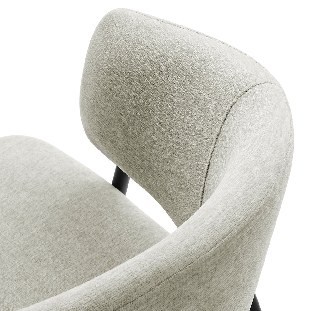 Nella Upholstered Heathered Chenille Dining Chairs Set of 2 by Modway | Dining Chairs | Modishstore - 26