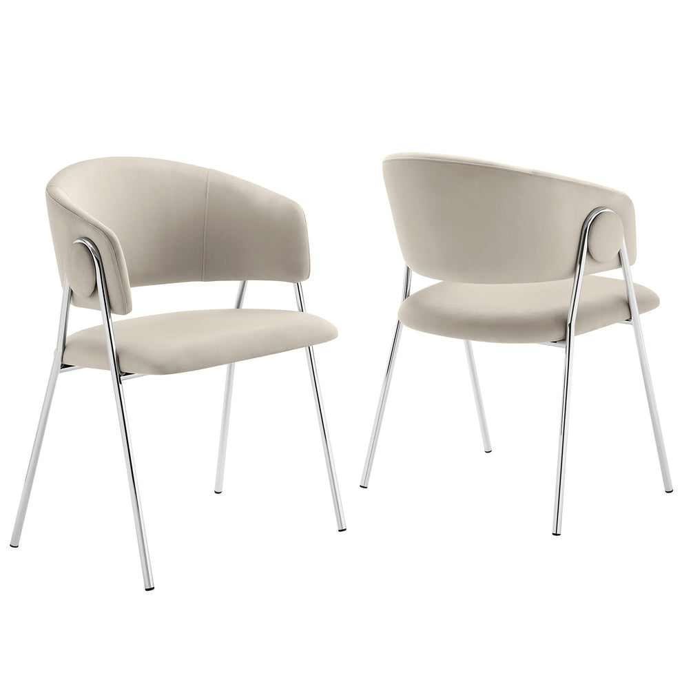 Nella Upholstered Performance Velvet Dining Chair Set of 2 by Modway | Dining Chairs | Modishstore - 2