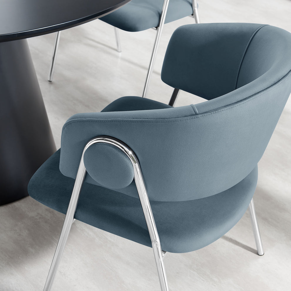 Nella Upholstered Performance Velvet Dining Chair Set of 2 by Modway | Dining Chairs | Modishstore - 17