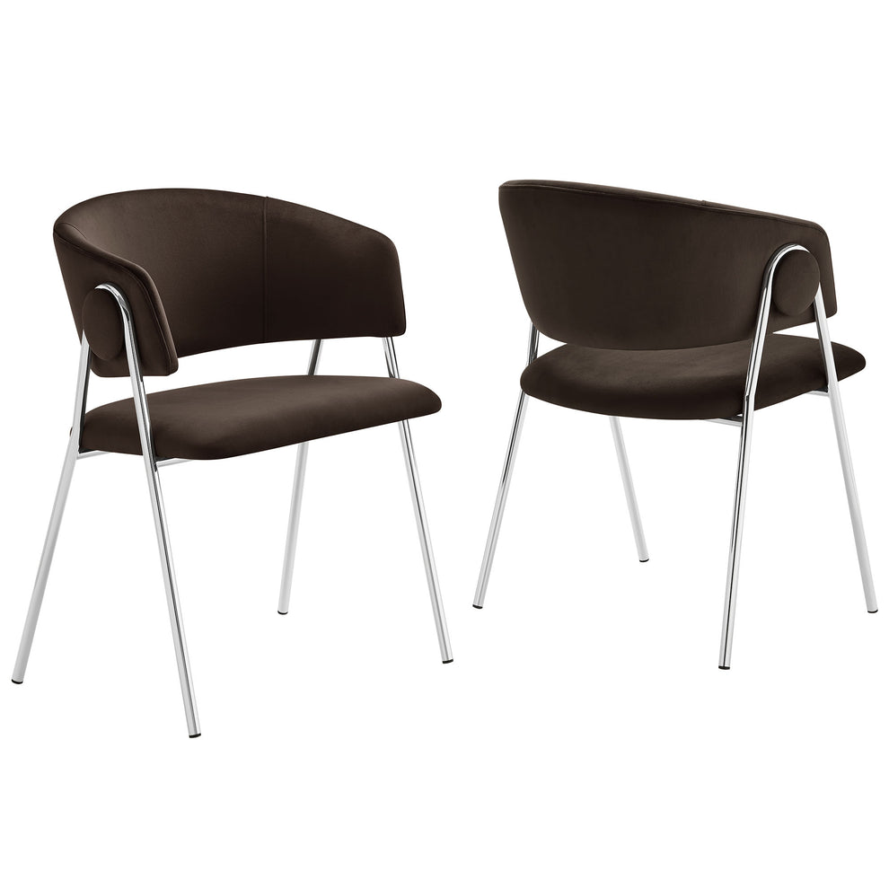 Nella Upholstered Performance Velvet Dining Chair Set of 2 by Modway | Dining Chairs | Modishstore - 21