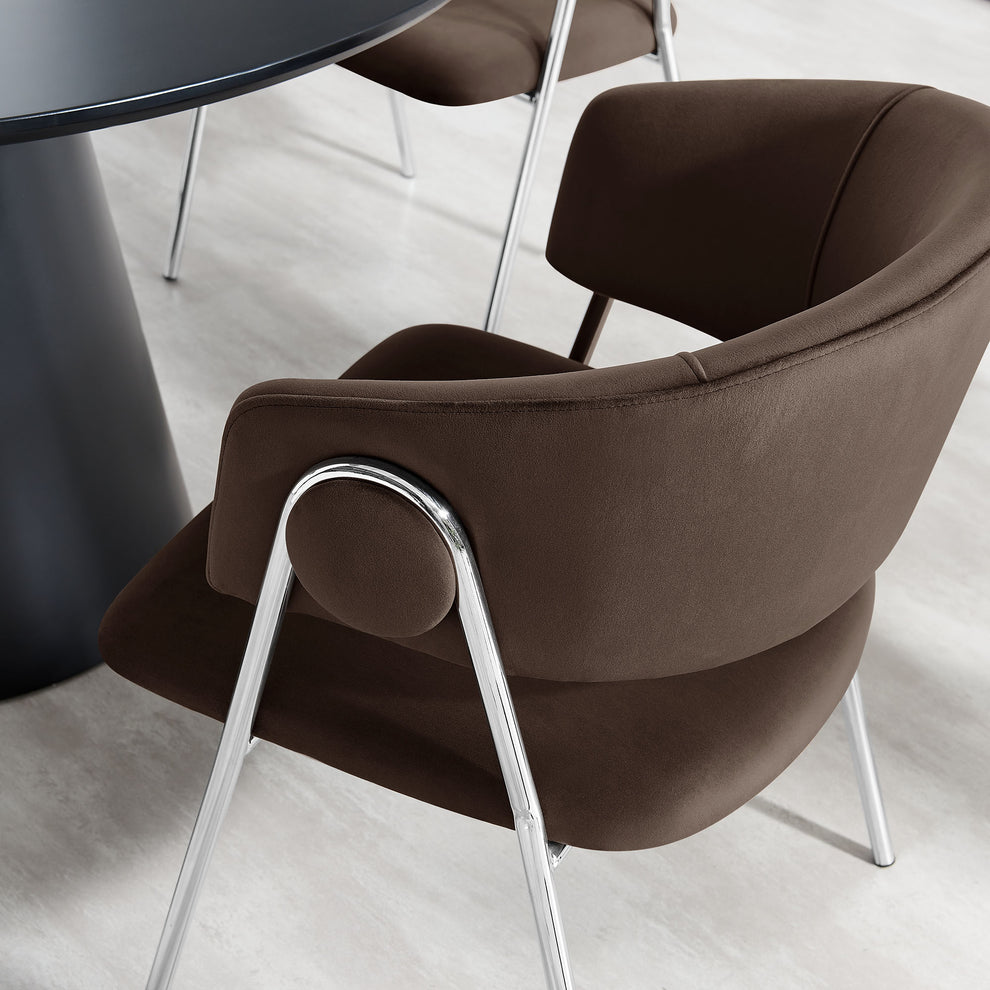 Nella Upholstered Performance Velvet Dining Chair Set of 2 by Modway | Dining Chairs | Modishstore - 27