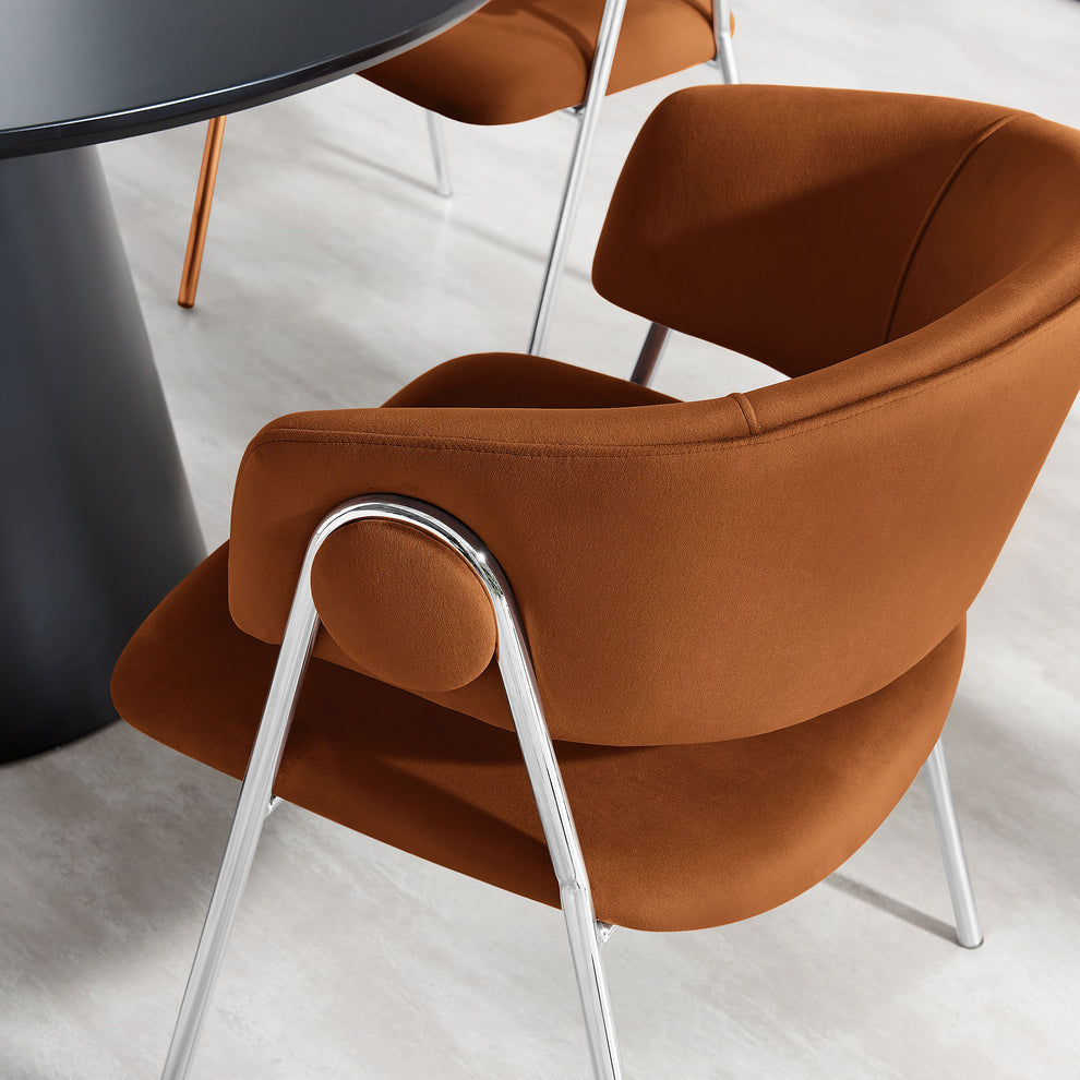 Nella Upholstered Performance Velvet Dining Chair Set of 2 by Modway | Dining Chairs | Modishstore - 47