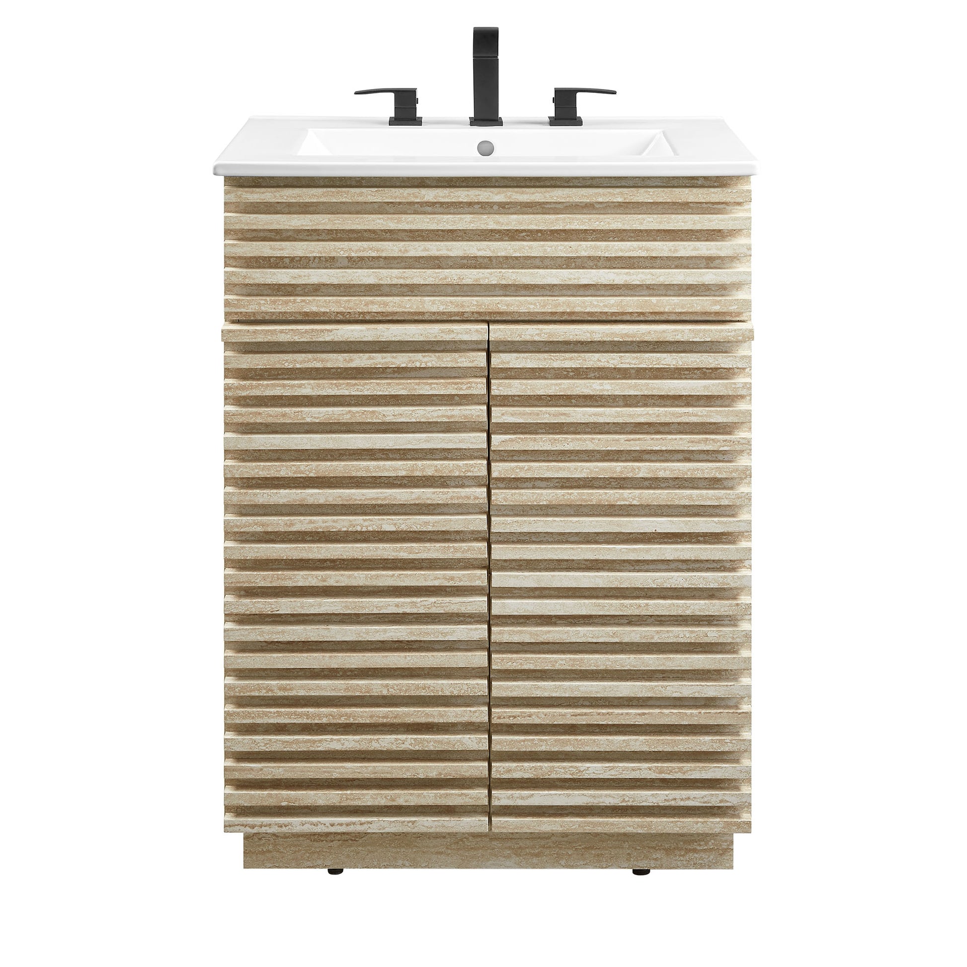 Render 24" Faux Travertine Bathroom Vanity With Sink by Modway | Bathroom Accessories | Modishstore - 4