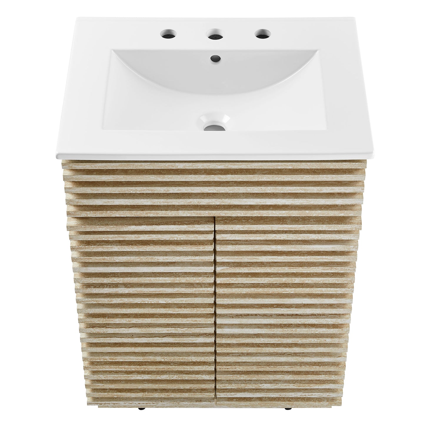 Render 24" Faux Travertine Bathroom Vanity With Sink by Modway | Bathroom Accessories | Modishstore - 6