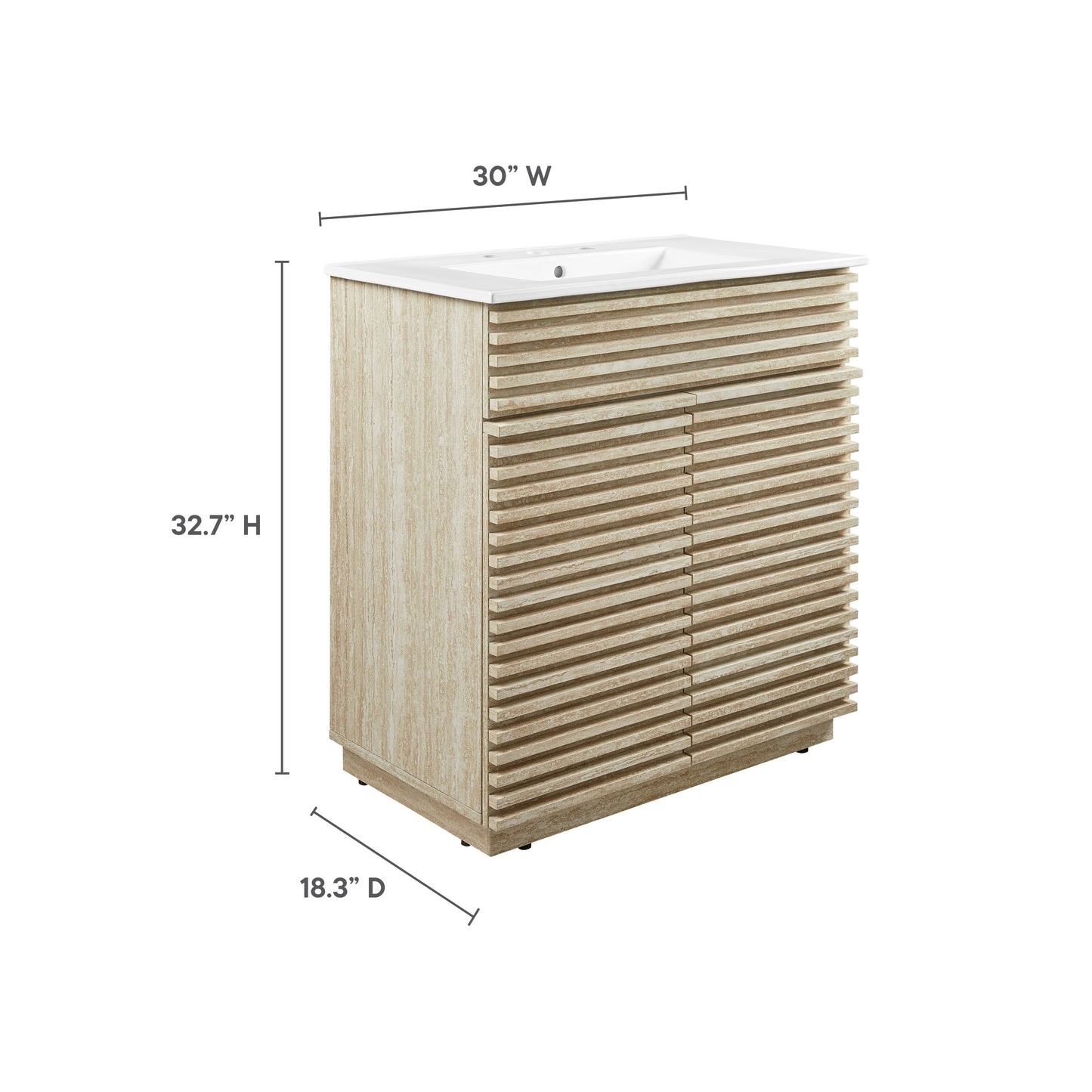 Render 30" Bathroom Vanity With Sink by Modway | Bathroom Accessories | Modishstore - 10