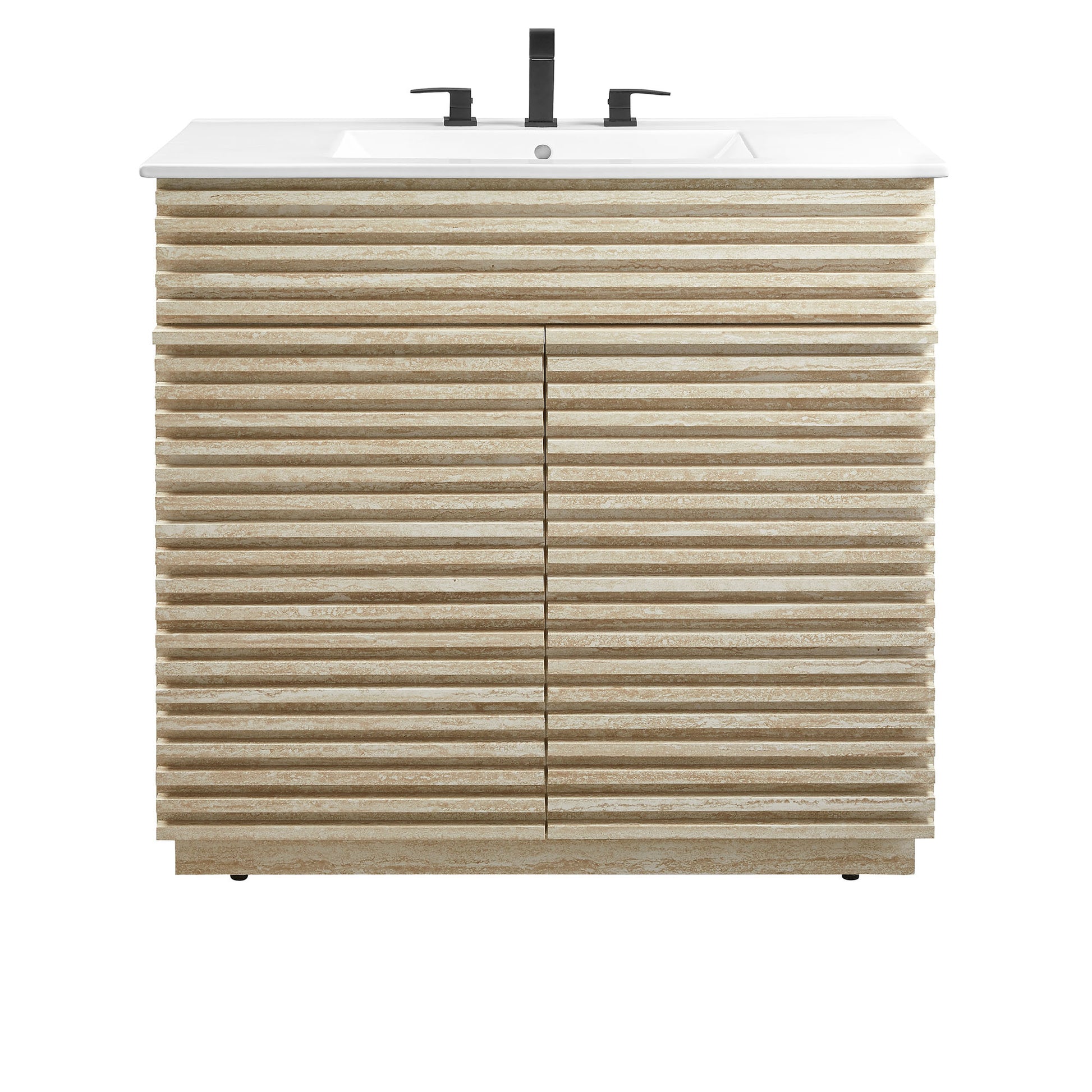 Render 36" Faux Travertine Bathroom Vanity With Sink by Modway | Bathroom Accessories | Modishstore - 4