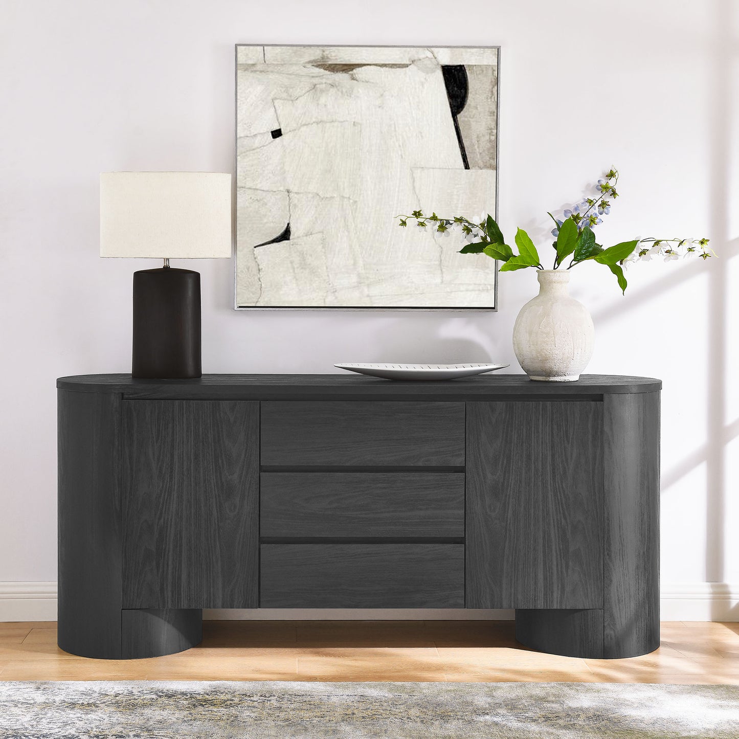 Duval 71" Rounded Sideboard Storage Cabinet by Modway | Cabinets | Modishstore - 9