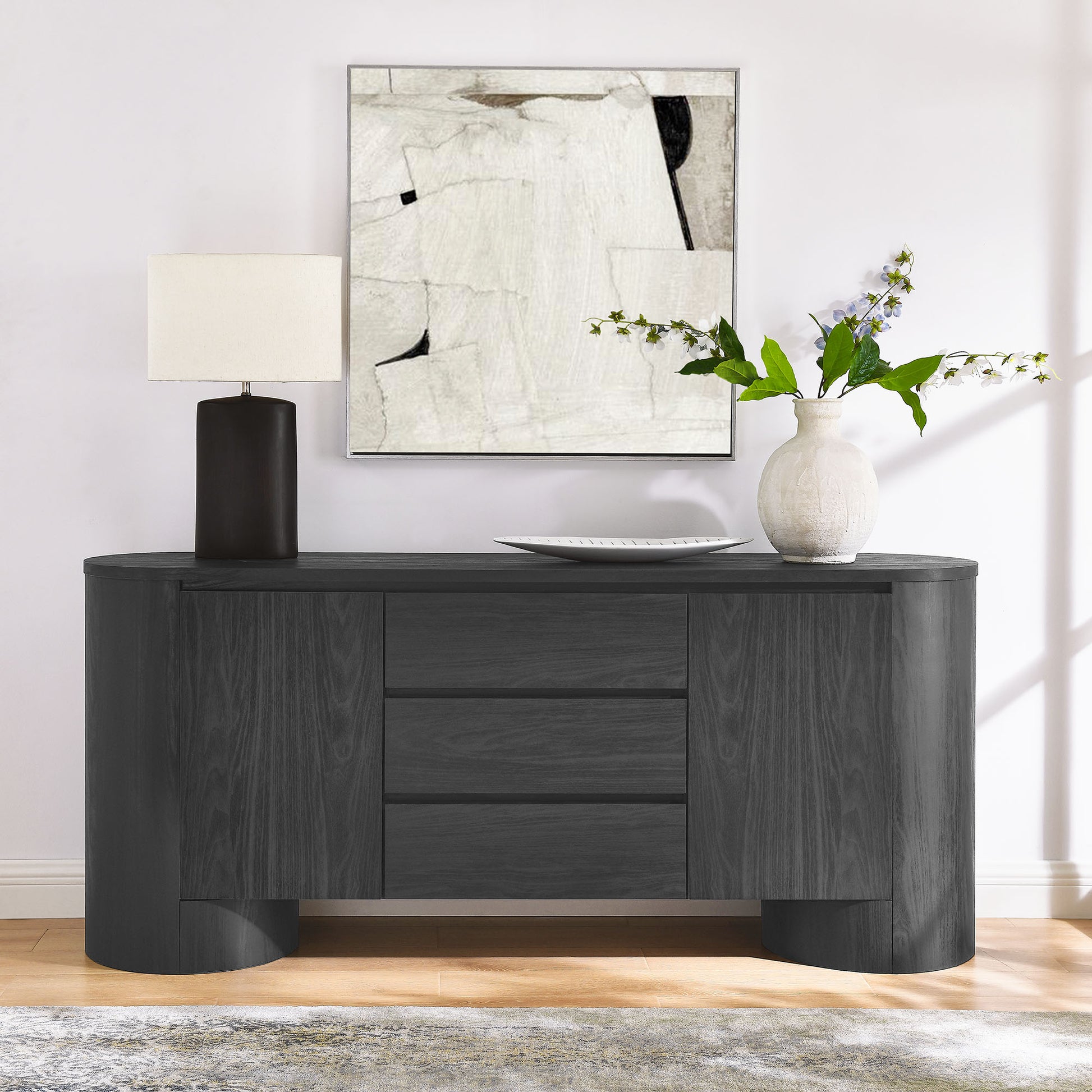 Duval 71" Rounded Sideboard Storage Cabinet by Modway | Cabinets | Modishstore - 9
