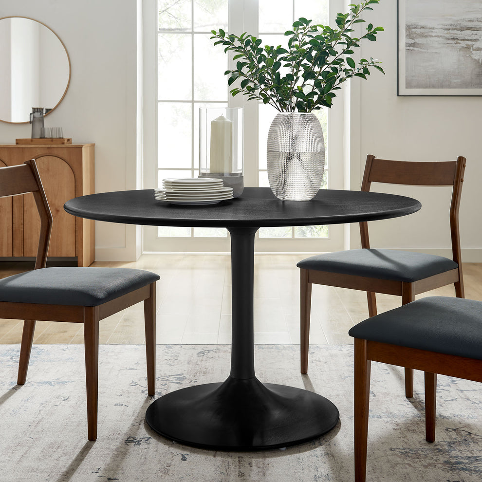 Lippa 48" Round Solid Wood Dining Table by Modway | Dining Tables | Modishstore - 1