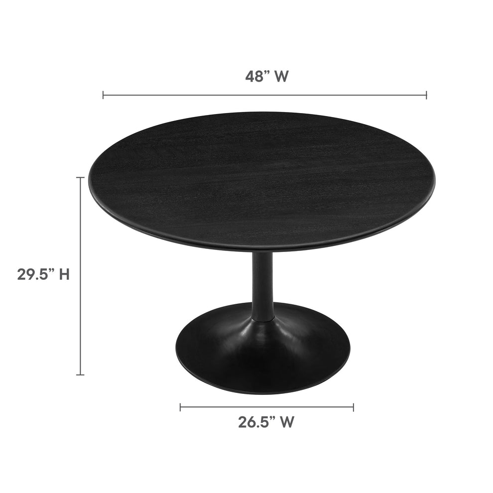 Lippa 48" Round Solid Wood Dining Table by Modway | Dining Tables | Modishstore - 8