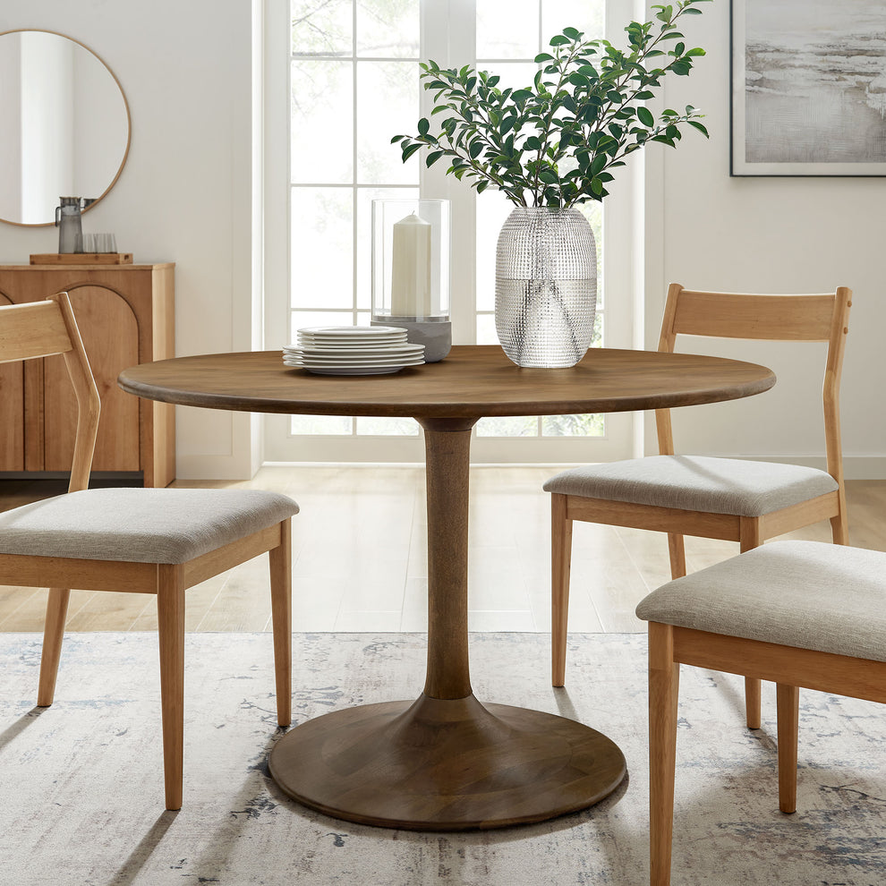 Lippa 48" Round Solid Wood Dining Table by Modway | Dining Tables | Modishstore - 14