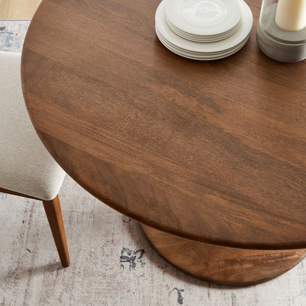 Lippa 48" Round Solid Wood Dining Table by Modway | Dining Tables | Modishstore - 21