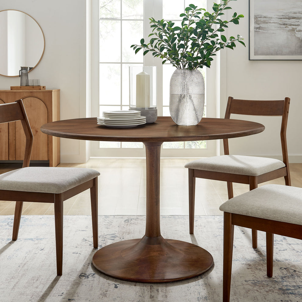 Lippa 48" Round Solid Wood Dining Table by Modway | Dining Tables | Modishstore - 22